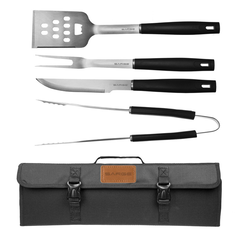 Grill Marks - 5 Piece BBQ Set, Stainless Steel